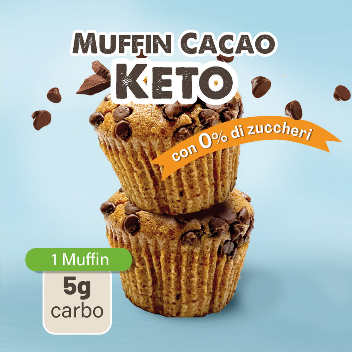 Muffin cétogène au cacao